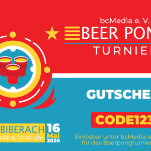 Gutschein Beerpong Turnier 2026